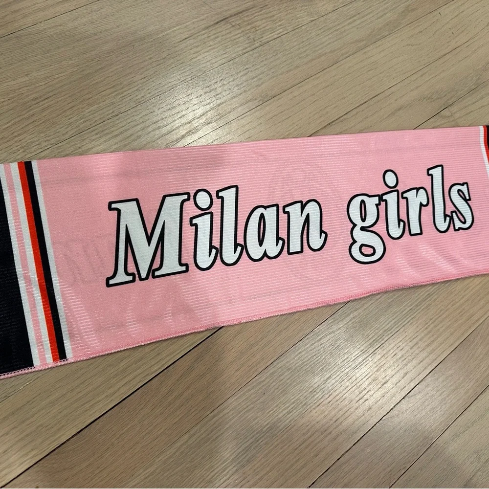 AC Milan Girls Soccer Scarf - New with Tags